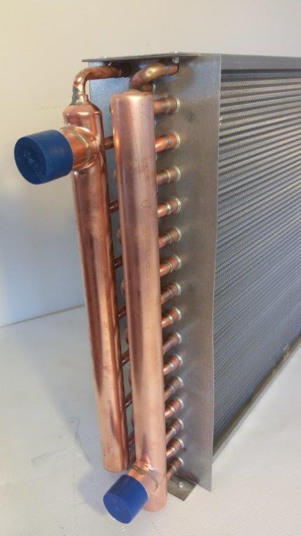 20x20 Water to Air Heat Exchanger 1 Copper Ports With Install Kit - The  Log Boiler